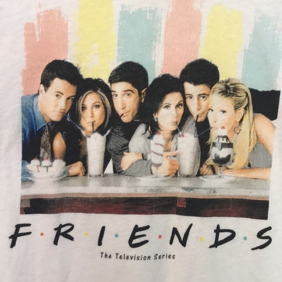 FRIENDS tv series Womens Short Sleeve graphic Tee White XS - Picture 4 of 8